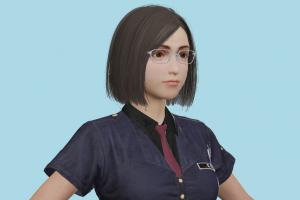 FFVII Nayo Final-Fantasy, ffvii, final, fantasy, female, girl, woman, people, xna, characters, animated